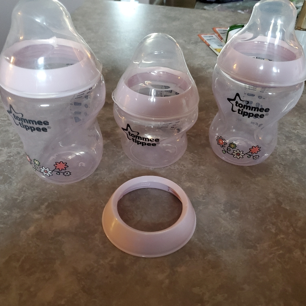 Pink tommee tippee bottles
